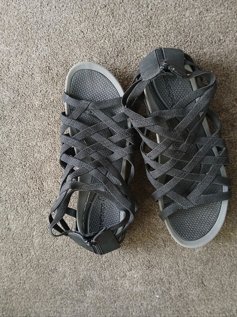 Baretraps Women's Black Strappy Comfort Sandals Size 9M⁶ - Picture 3 of 7